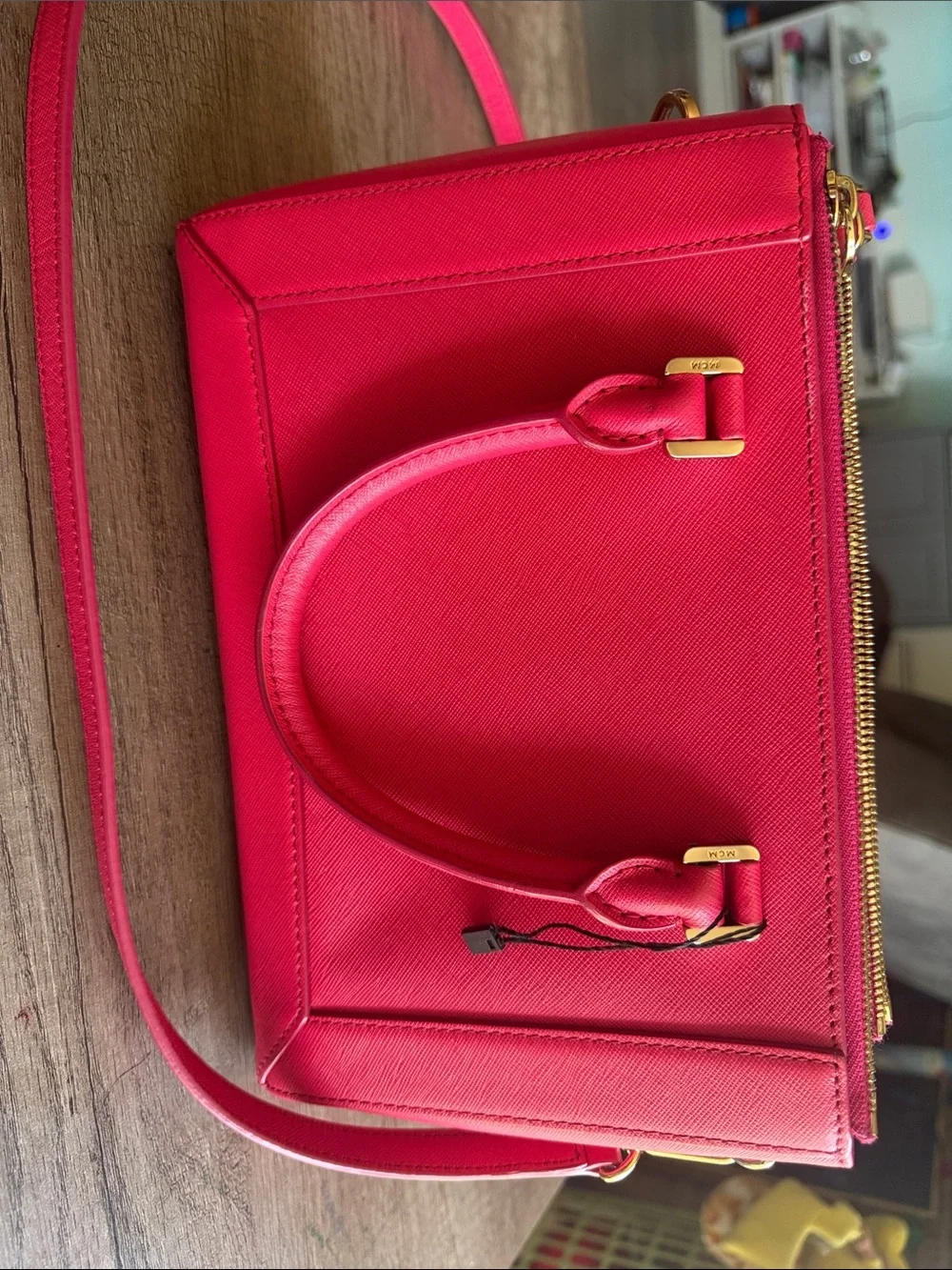 MCM vibrant red